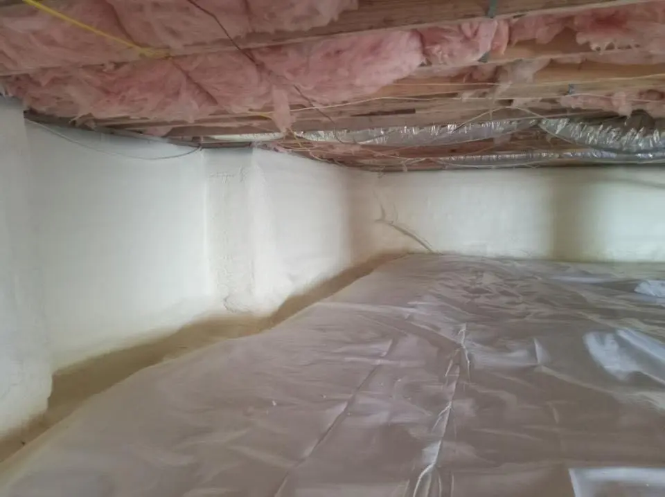 Crawl space encapsulation with closed-cell spray foam for Roof Maintenance in Fountain Valley